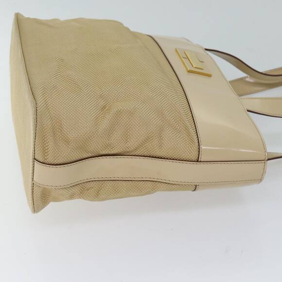 CELINE Shoulder Bag Canvas Beige - Picture 4 of 12